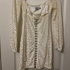 Princess Polly Don't Be Salty Mini Dress Size US 2 White